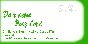 dorian muzlai business card